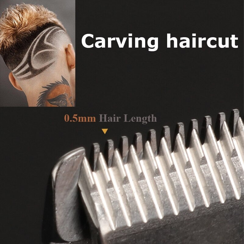 3-in-1 Professionele Haartrimmer Set - Draadloze Trimmer, T-Blade Outliner en Foil Scheerapparaat voor Mannen