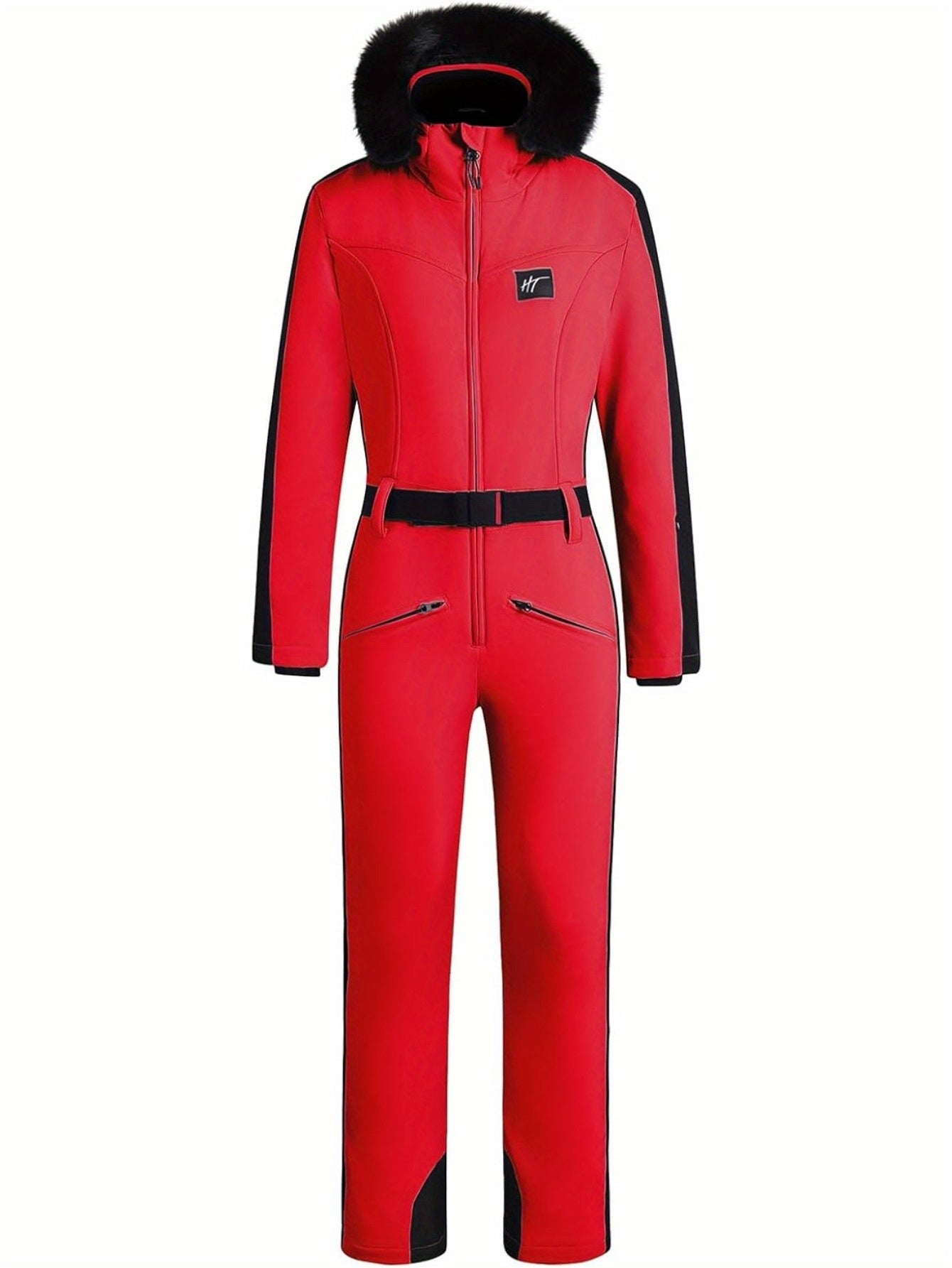 Waterdicht Ski- of Snowboardpak Jumpsuit Dames 439 | Jumpsuit met Warme Voering & Riem Detail - Essential- Nikcky