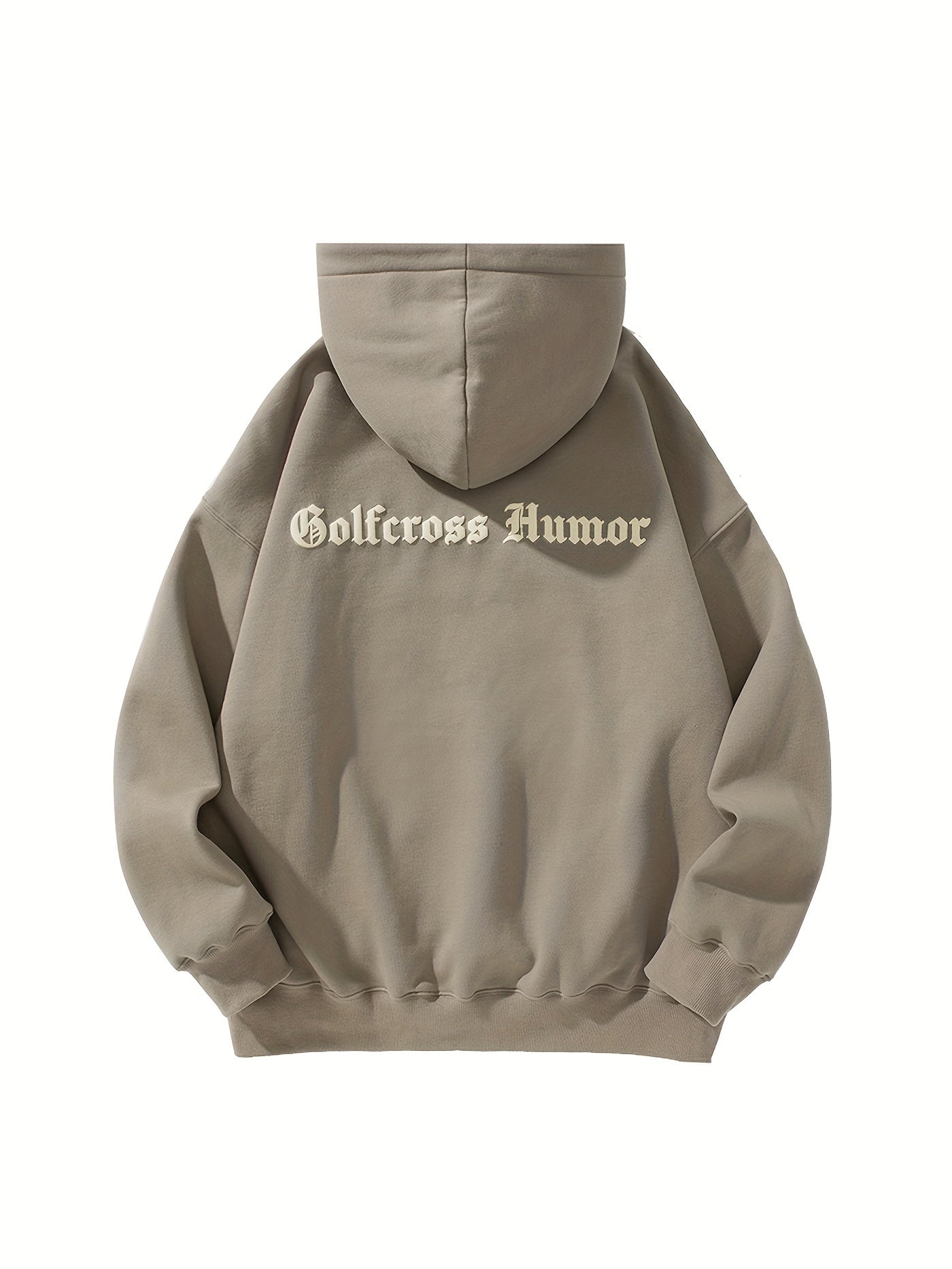 Golf Cross™ | Casual Hoodie met Contrast Letterprint Heren | Loose fit | Comfortabel katoen - Lange mouwen - Geschikt voor Herfst/Winter