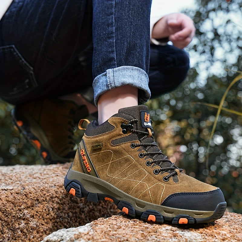 Hoge Wandelschoenen - Comfortabele Vetersluiting, Robuust en Ideaal voor Outdoor Sporten