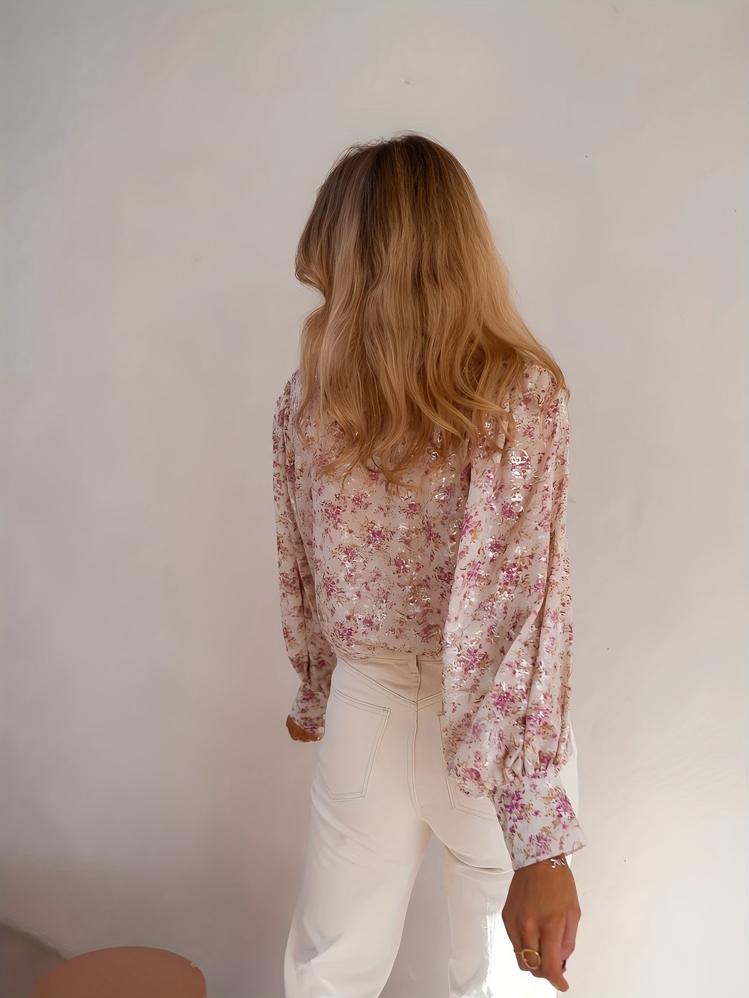 Elegant Floral Print Button-Up Dames Blouse | Duurzaam - Must-Have - Stijlvol & Comfortabel - Lente/Zomer/Herfst