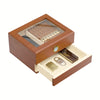 Luxe sigaren humidor met hygrometer | Sigarenaccessoire | Stijlvolle sigarenbox met bevochtiger en cederhouten binnenkant