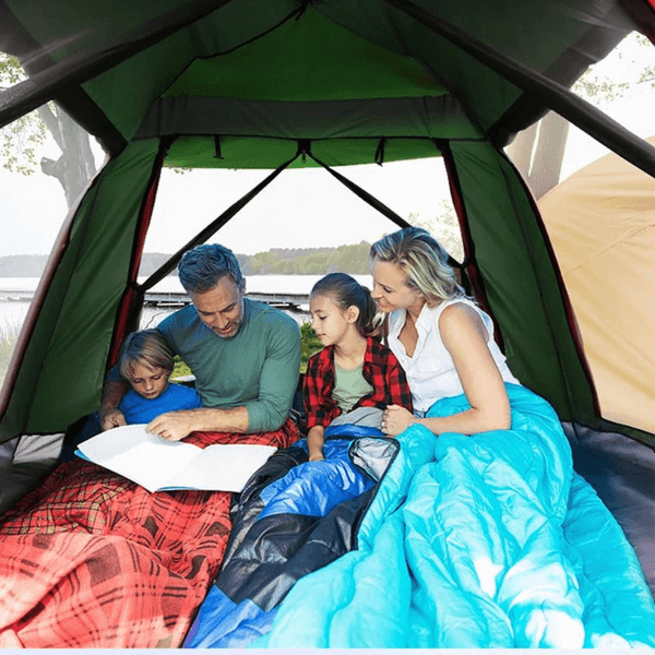 Snelle Tent 2-4 Persoons – Waterdicht, Lichtgewicht, Oxford Doek met Ventilatie