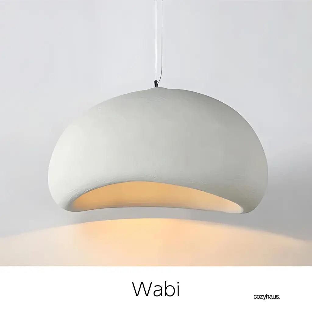 Moderne Wabi Hanglamp – Stijlvolle Hars Kroonluchter