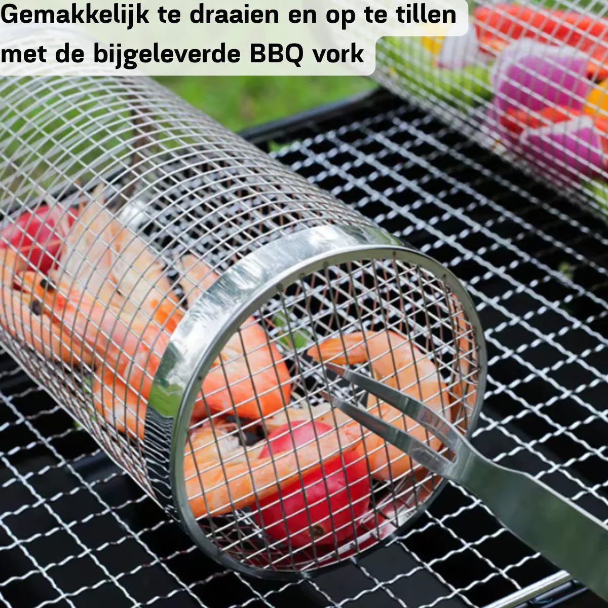 BBQ korf - Niets valt meer door je rooster