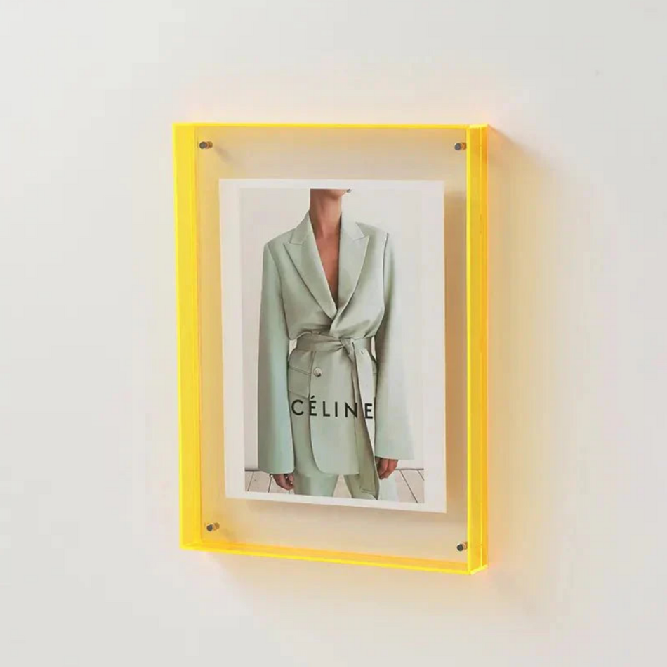 ListingFrame | Decoratief Fotolijstje van Levendig Gekleurd Transparant Acryl