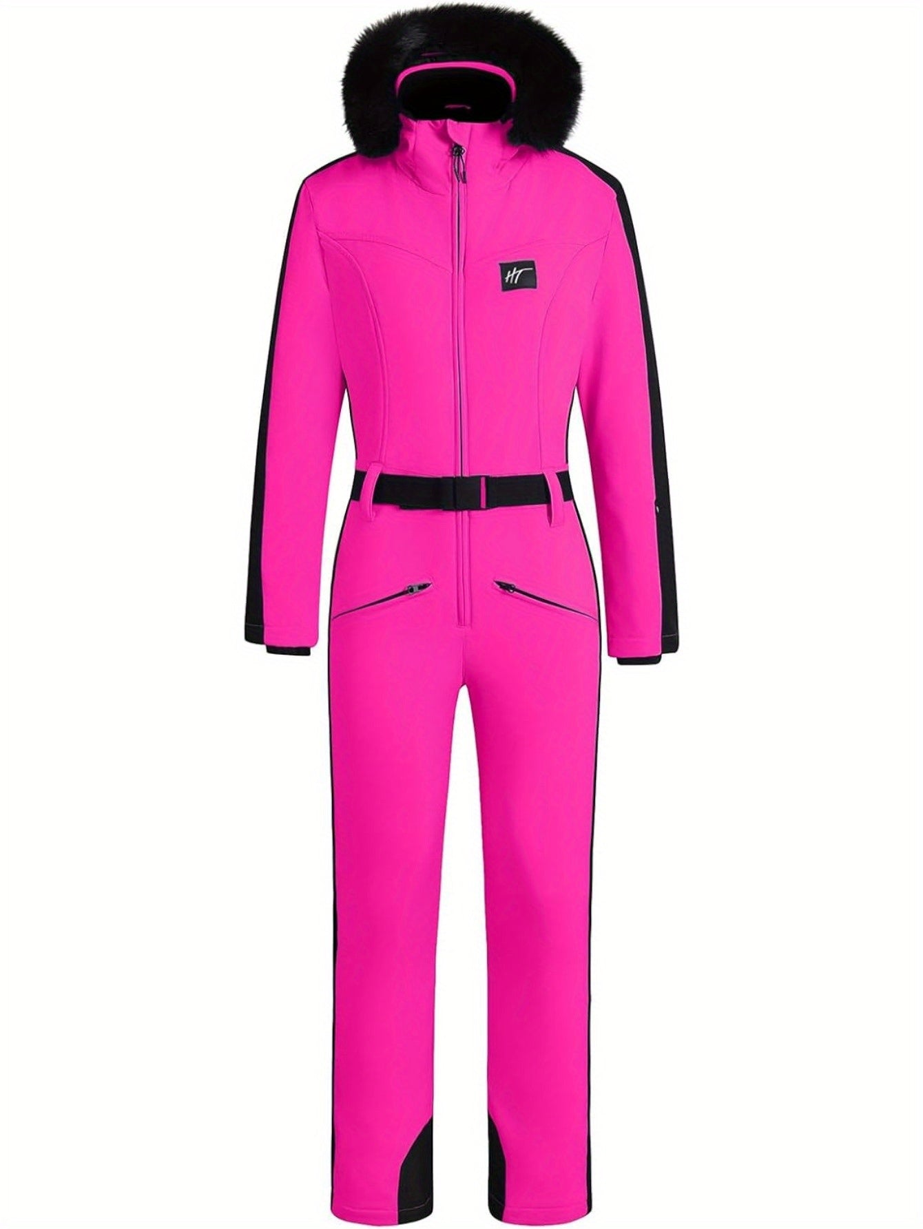 Waterdicht Ski- of Snowboardpak Jumpsuit Dames 439 | Jumpsuit met Warme Voering & Riem Detail - Essential- Nikcky