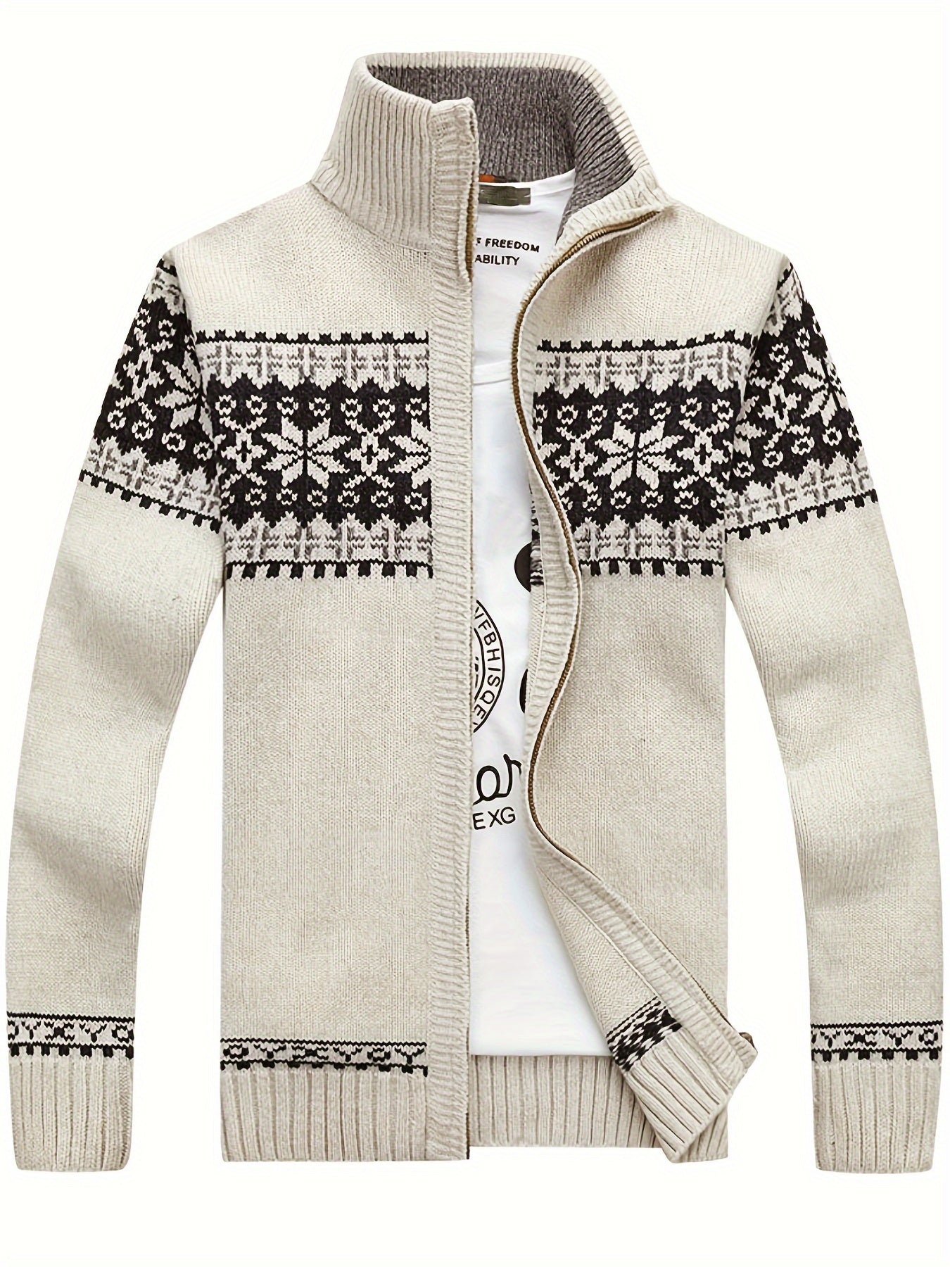 Casual Knit Cardigan Geometrisch Patroon - Regular Fit - Vintagio - VG 63 - Essential in Meerdere Kleuren