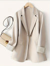 Visconte | Dames Jas | Polyester, gestreept patchwork design, knopen en manchetten, all-season jacket