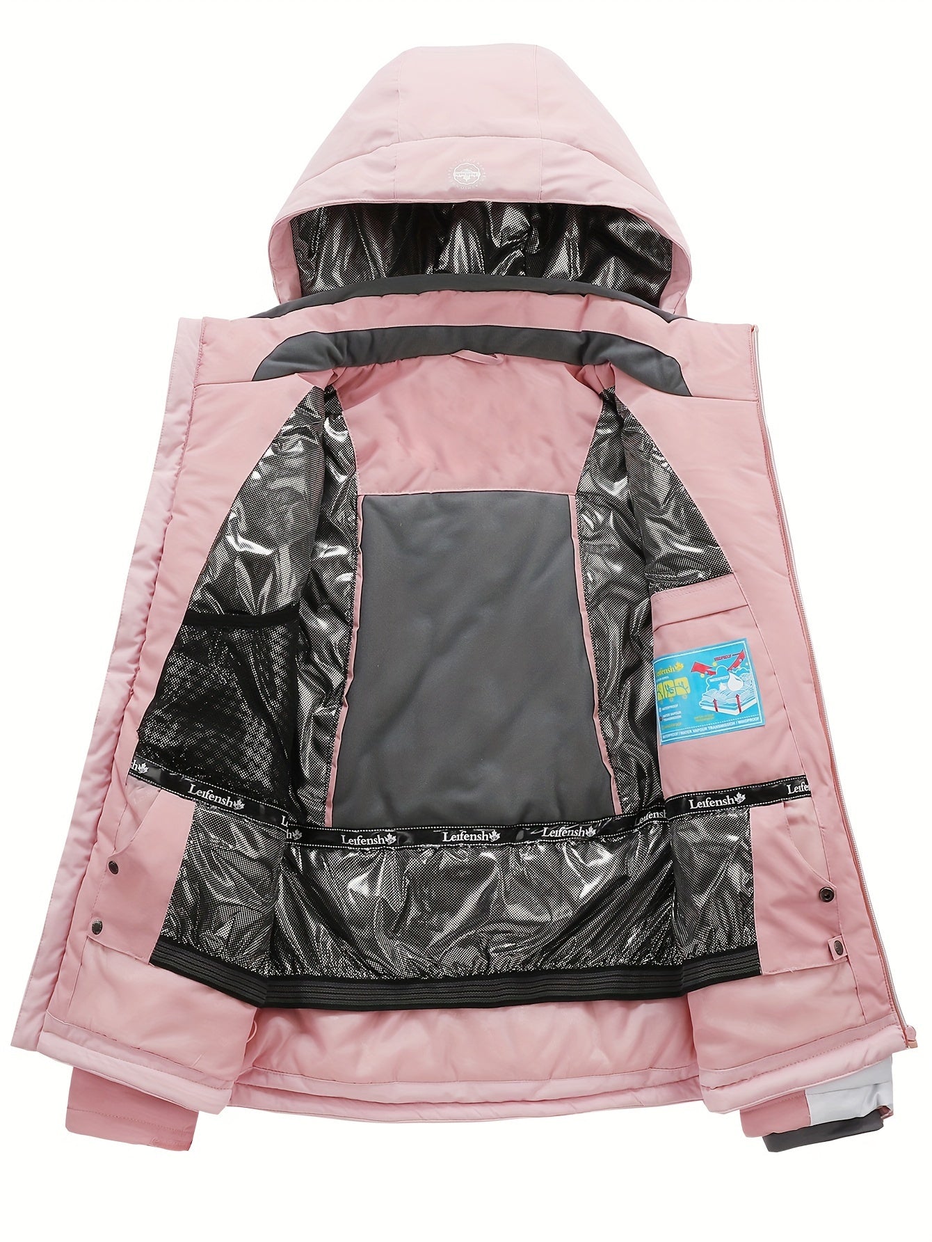 Ski- of Snowboardpak Dames 356 | Winddicht Pak met Capuchon - Gevoerd voor Comfort in Koude Seizoenen - Essential