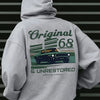 Vintage Muscle Car Hoodie Heren | Loose fit | Klassiek ontwerp - Zachte Franse badstof - Comfortabele pasvorm