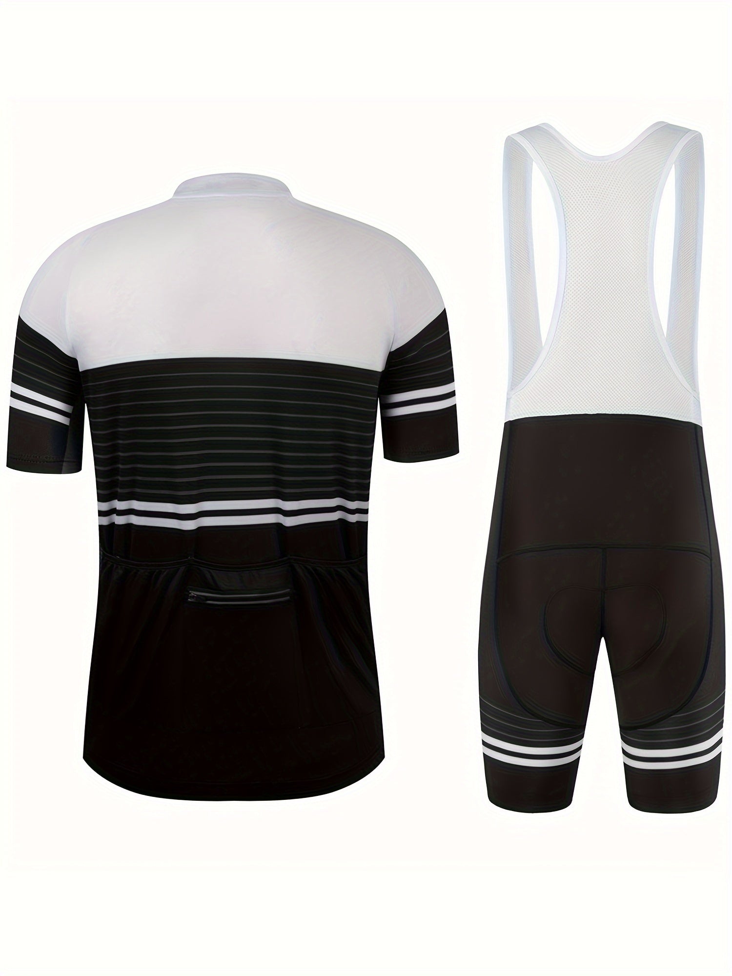 Gestreept performance wielershirt | Wielerkleding | Competitief Fietsjersey