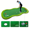 Grote Golf Putting Mat 152×305 cm | Indoor/Outdoor Golfmat | 3 Holes met Vlaggen & Cups voor Oefening