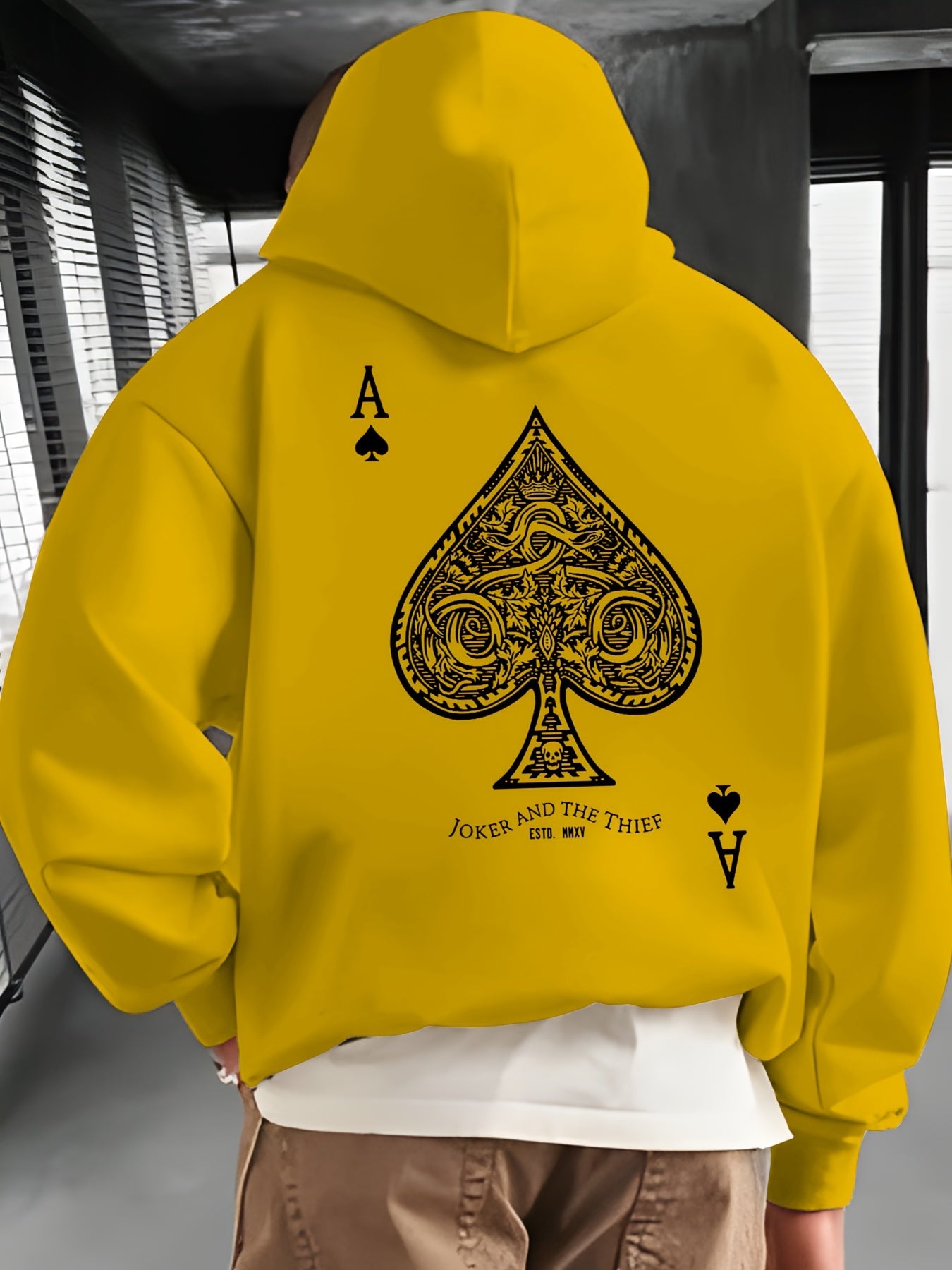 Pullover Hoodie met Geometrisch Design Heren | Regular fit | Polyester stof - Zak met details - Sportief en stijlvol