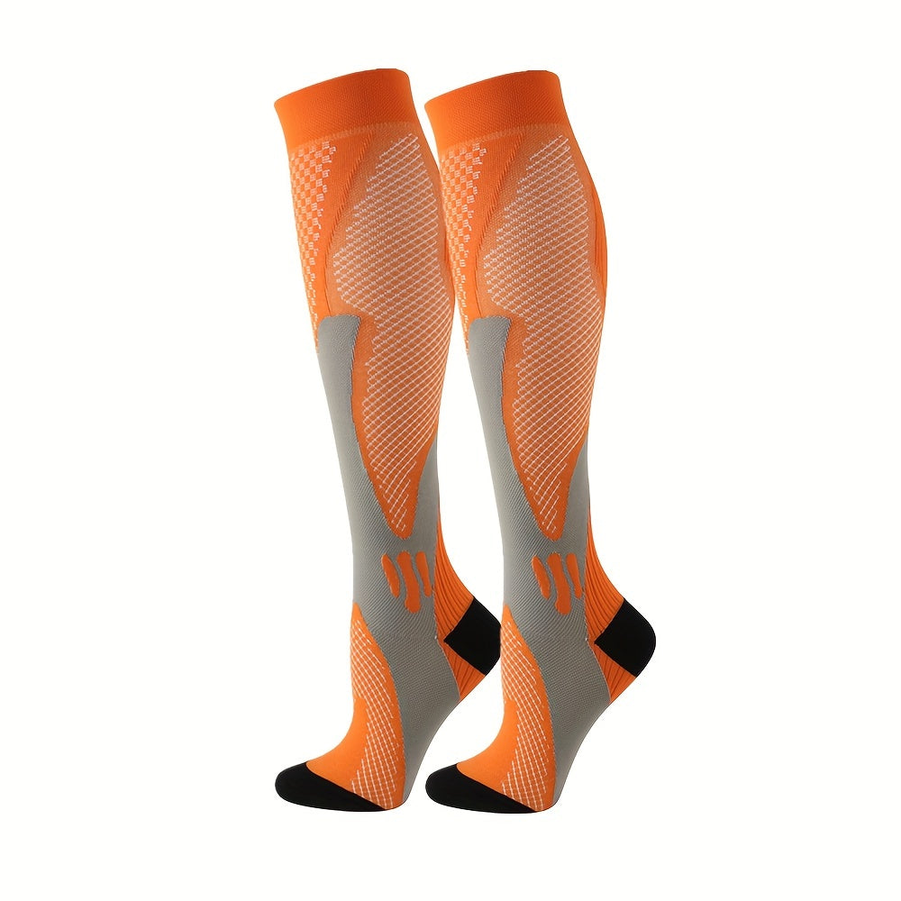 Visconte | Compressiekousen | Ademend stretch materiaal, sport compressie sokken, ondersteuning voor kuiten en dagelijks gebruik