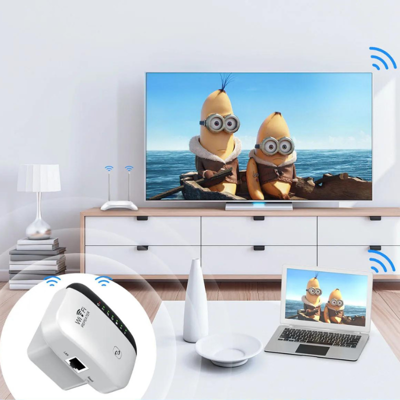 WifiBoosters | Verhoog Uw Signaal, Verhoog Uw Ervaring | Wifi-versterker Draadloze Repeater | Verbeter WiFi-dekking | Router Extender | Snel Internet | Universele Compatibiliteit | Eliminatie Dode Zones | Lag-vrij Gamen