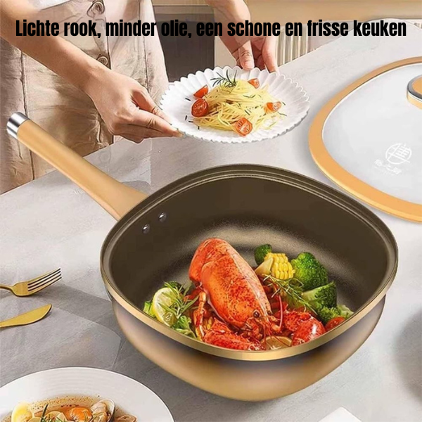 Culinara™ Titanium  anti-aanbakpan met stoomfunctie
