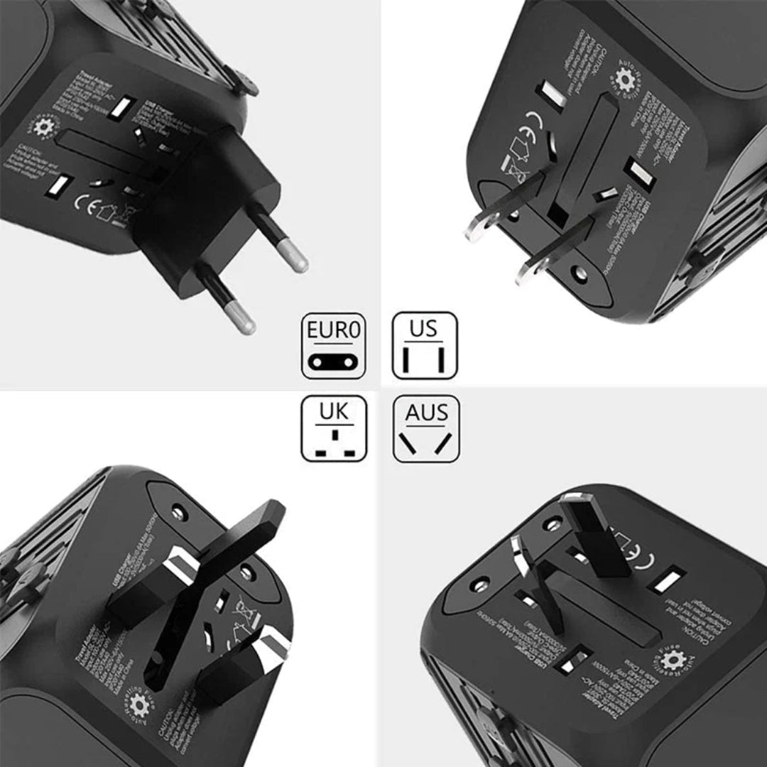 Reisstekker - Universele Reisadapter met USB-C