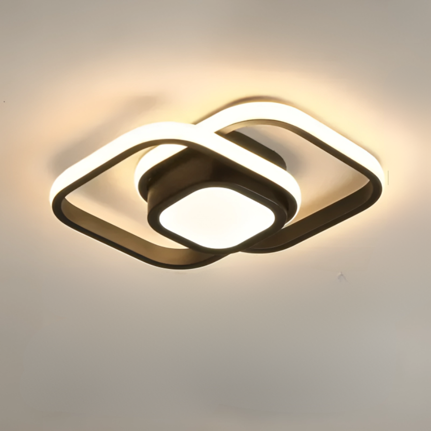 Moderne LED Plafondlamp - 2 Ringen Creatief Ontwerp