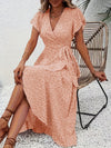 Visconte | Dames Jurk | Polyester, V-hals, korte mouwen, elegante zomer jurk