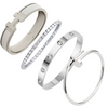 Milano | Silver Stack Bracelet Set