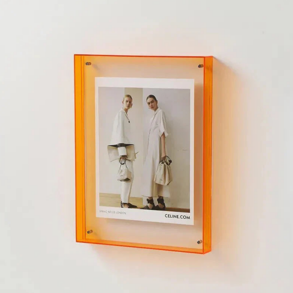 ListingFrame | Decoratief Fotolijstje van Levendig Gekleurd Transparant Acryl
