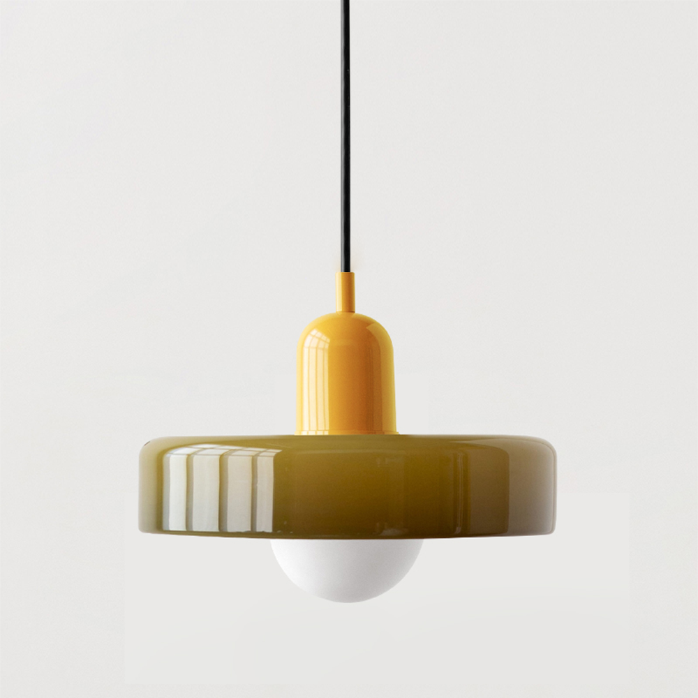 Bauhaus Hanglamp – Gekleurd Glas Stijlvol Design