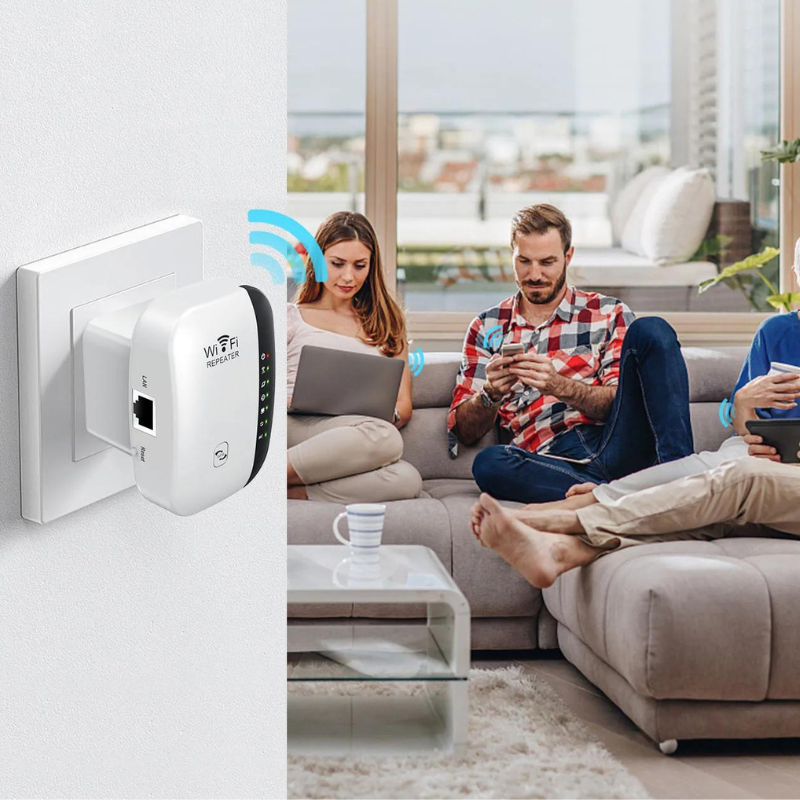 WifiBoosters | Verhoog Uw Signaal, Verhoog Uw Ervaring | Wifi-versterker Draadloze Repeater | Verbeter WiFi-dekking | Router Extender | Snel Internet | Universele Compatibiliteit | Eliminatie Dode Zones | Lag-vrij Gamen