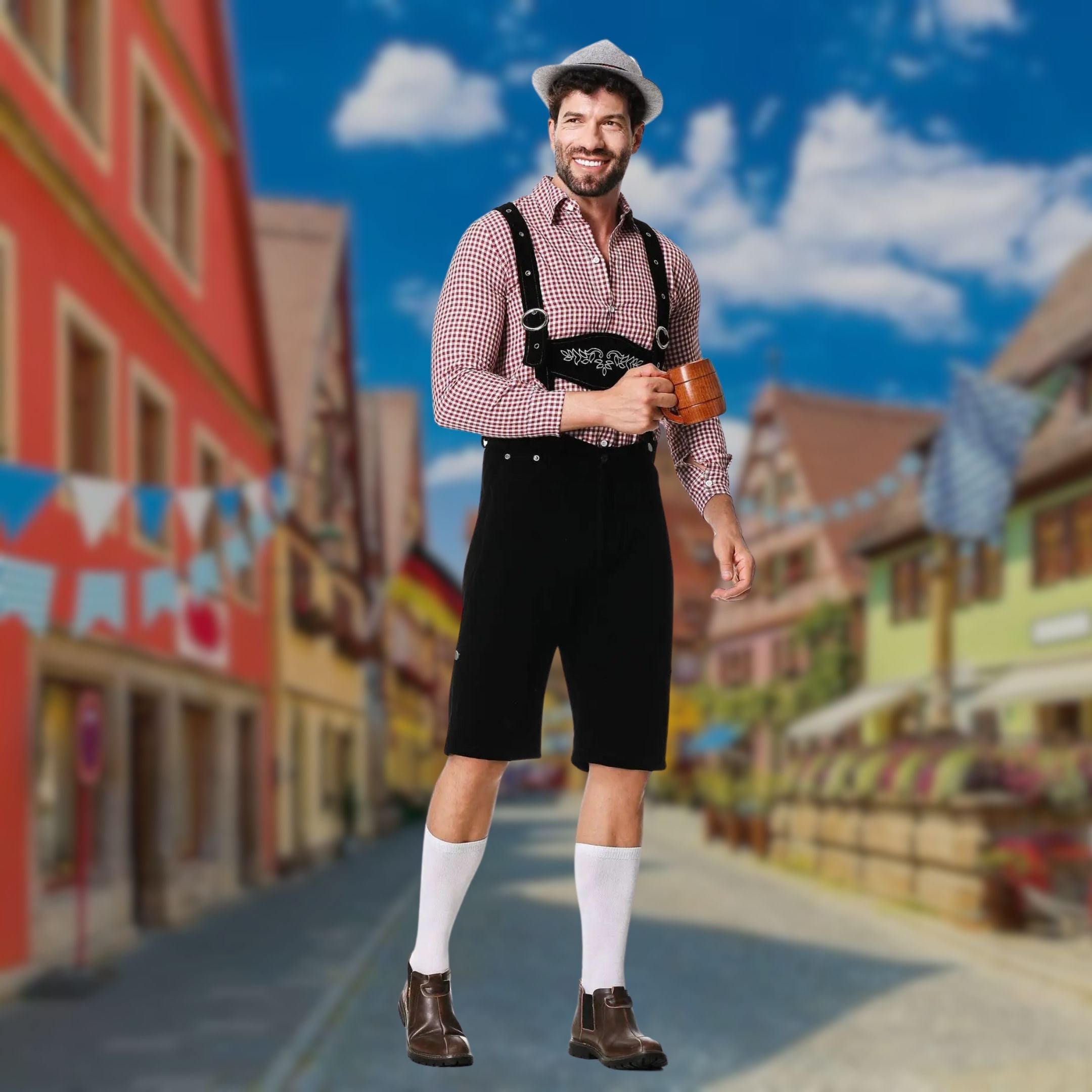 Hugo | Drie-delig Set Oktoberfest Lederhosen