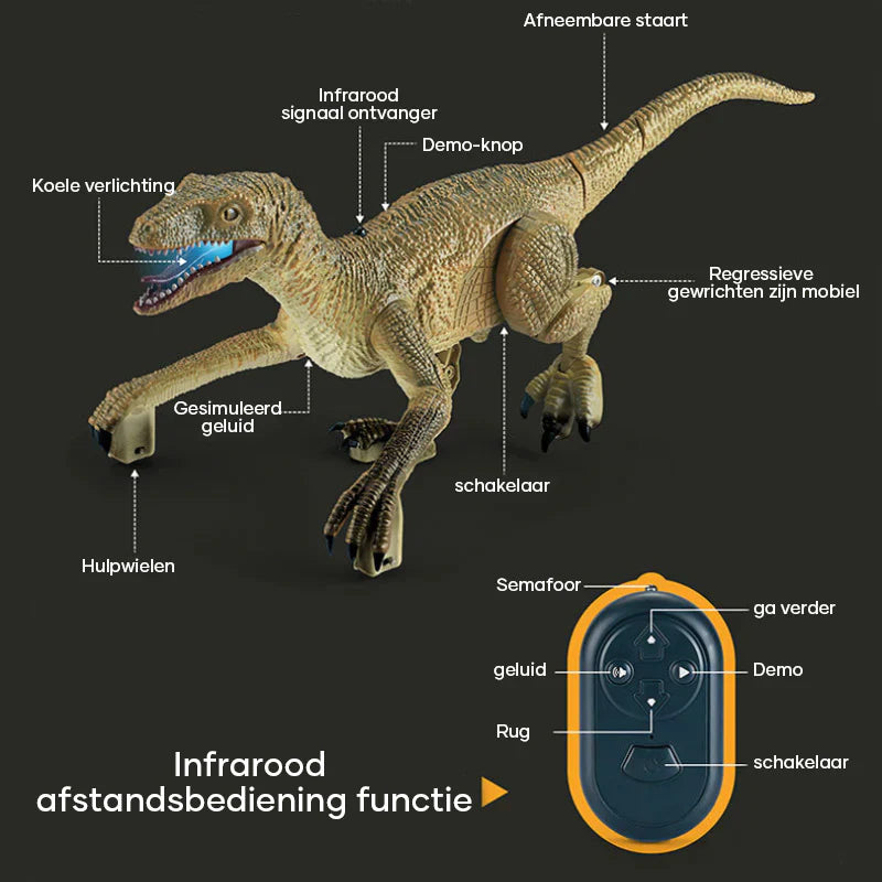 Remote Controlled Dinosaur | Afstandsbedienbare Dinosaurus voor Kinderen