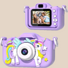 Fotocamera - Unicorn Meisjes, 32GB SD-kaart, HD Foto's & Video's, Oplaadbare Batterij, Inclusief Accessoires