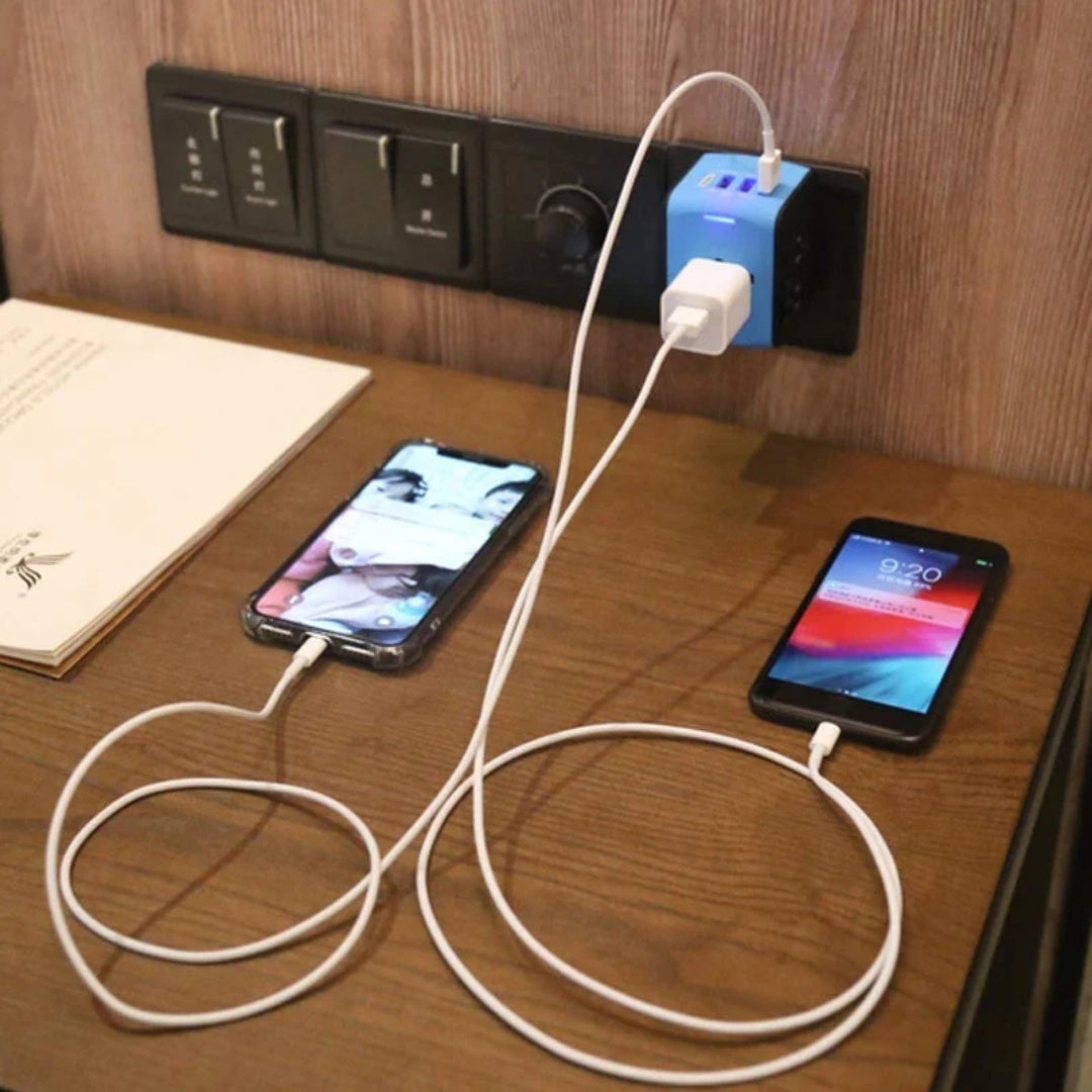 Reisstekker - Universele Reisadapter met USB-C