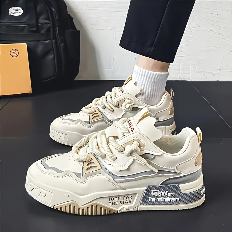 88 Wart Streetwear Sneaker Heren | Veelzijdige Low Top Schoen - Dikke Zool voor Alle Seizoenen - Essential