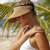 Opvouwbare Dames Zonneklep met Brede Rand – Lichtgewicht & UV-beschermend