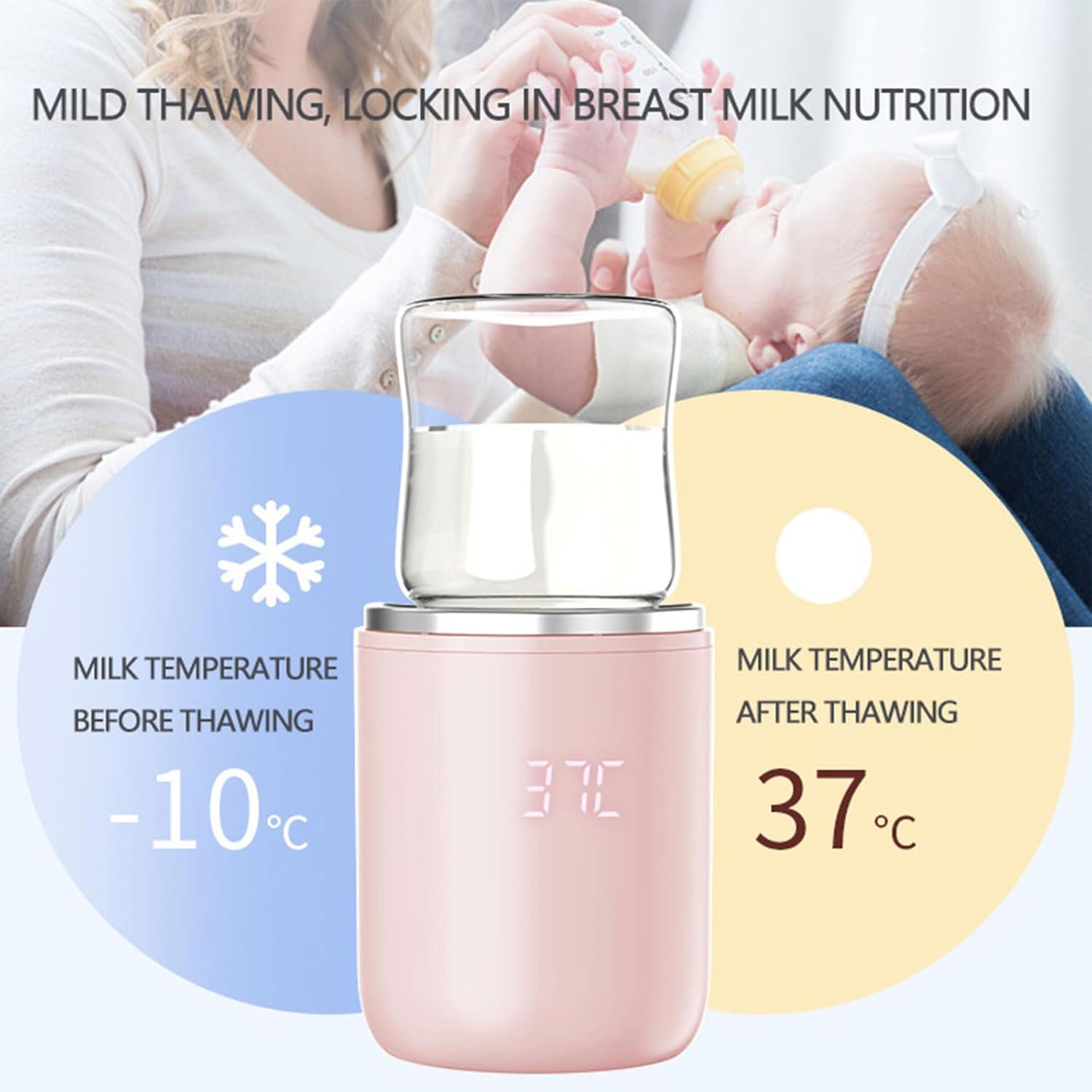 ThermoGo™ Flessenwarmer – Altijd perfecte voedingstemperatuur voor je baby!
