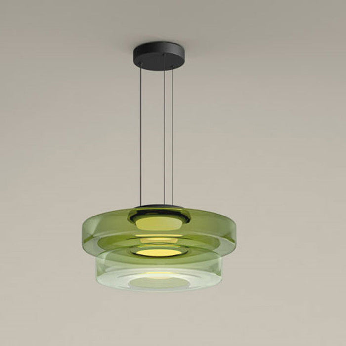 Glaspendellamp in Bauhaus-stijl