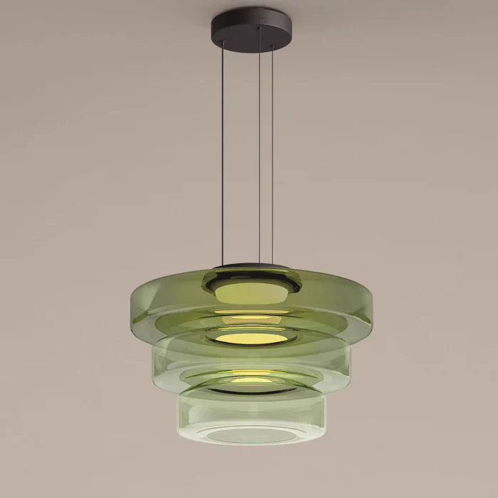 Glaspendellamp in Bauhaus-stijl
