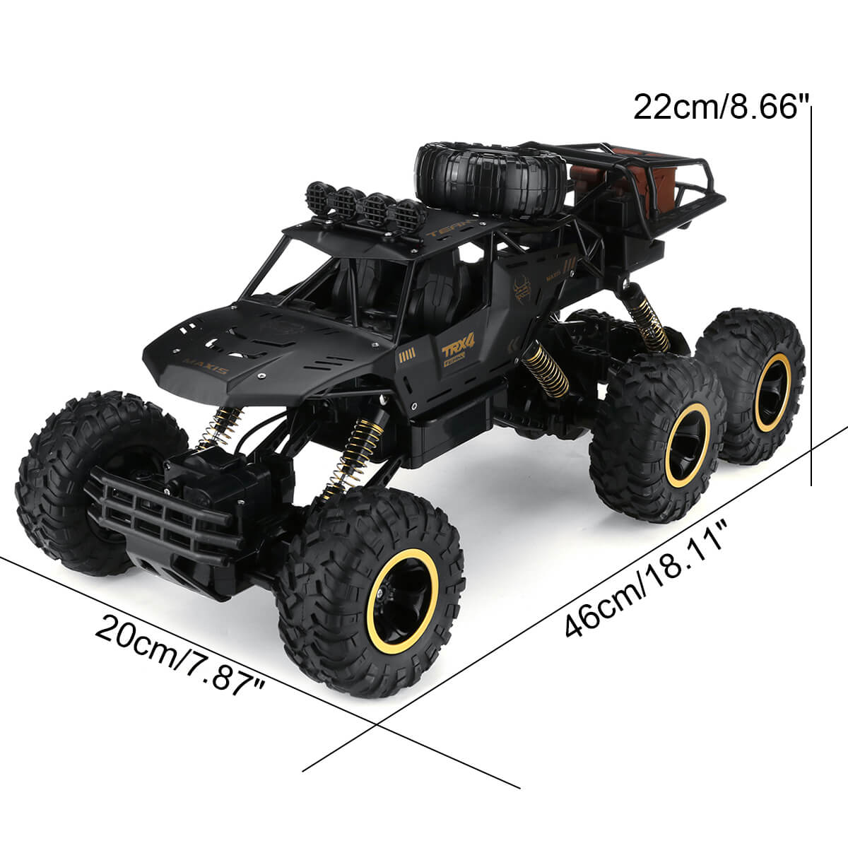 6-Wiel RC Monster Truck – Off-Road 1/12 Schaal Met Geavanceerde 2.4GHz Technologie en Hoge Snelheid