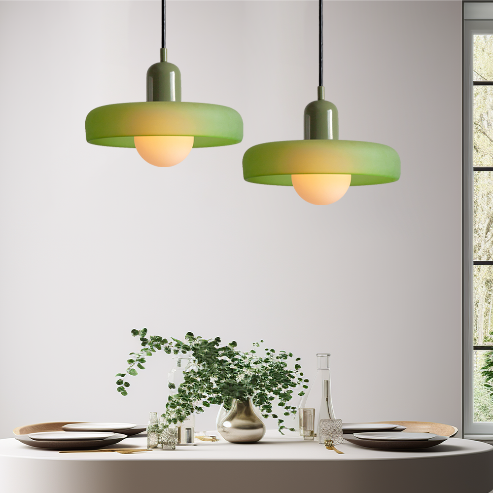 Bauhaus Hanglamp – Gekleurd Glas Stijlvol Design