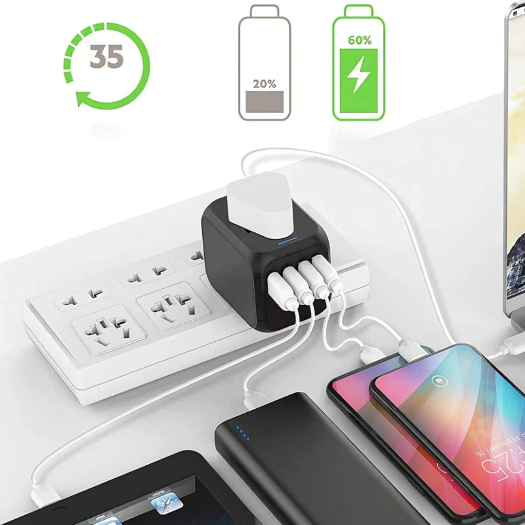 Reisstekker - Universele Reisadapter met USB-C
