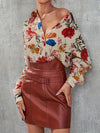 Floral Print Dames Blouse | Duurzaam - Must-Have - Stijlvol & Comfortabel - Lente/Zomer/Herfst