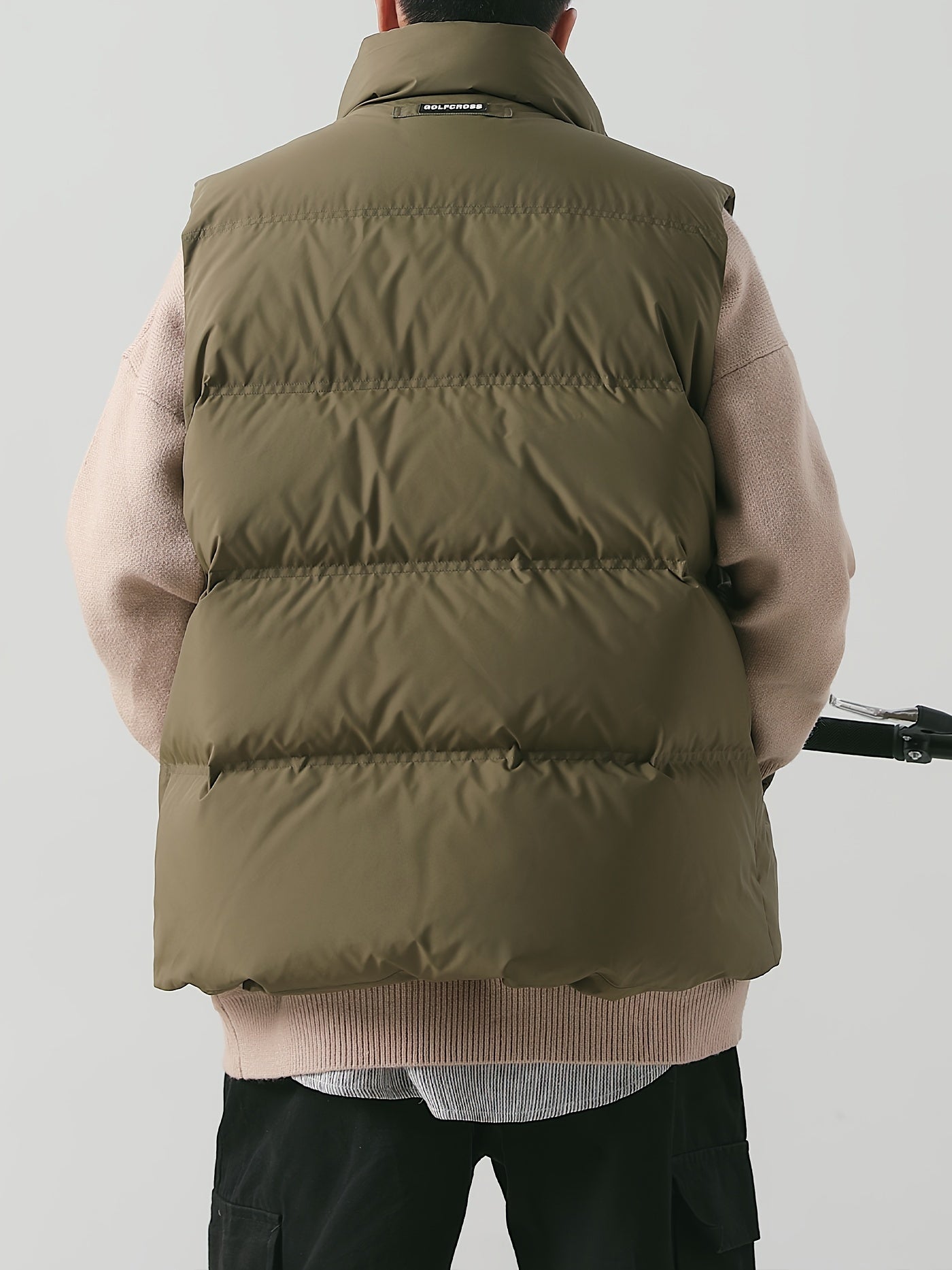 Golf Cross™ | Fleece-Lined Bodywarmer met Opstaande Kraag Heren | Loose fit | Warmte voor koude dagen - Perfect voor alledaags gebruik - Tijdloos design