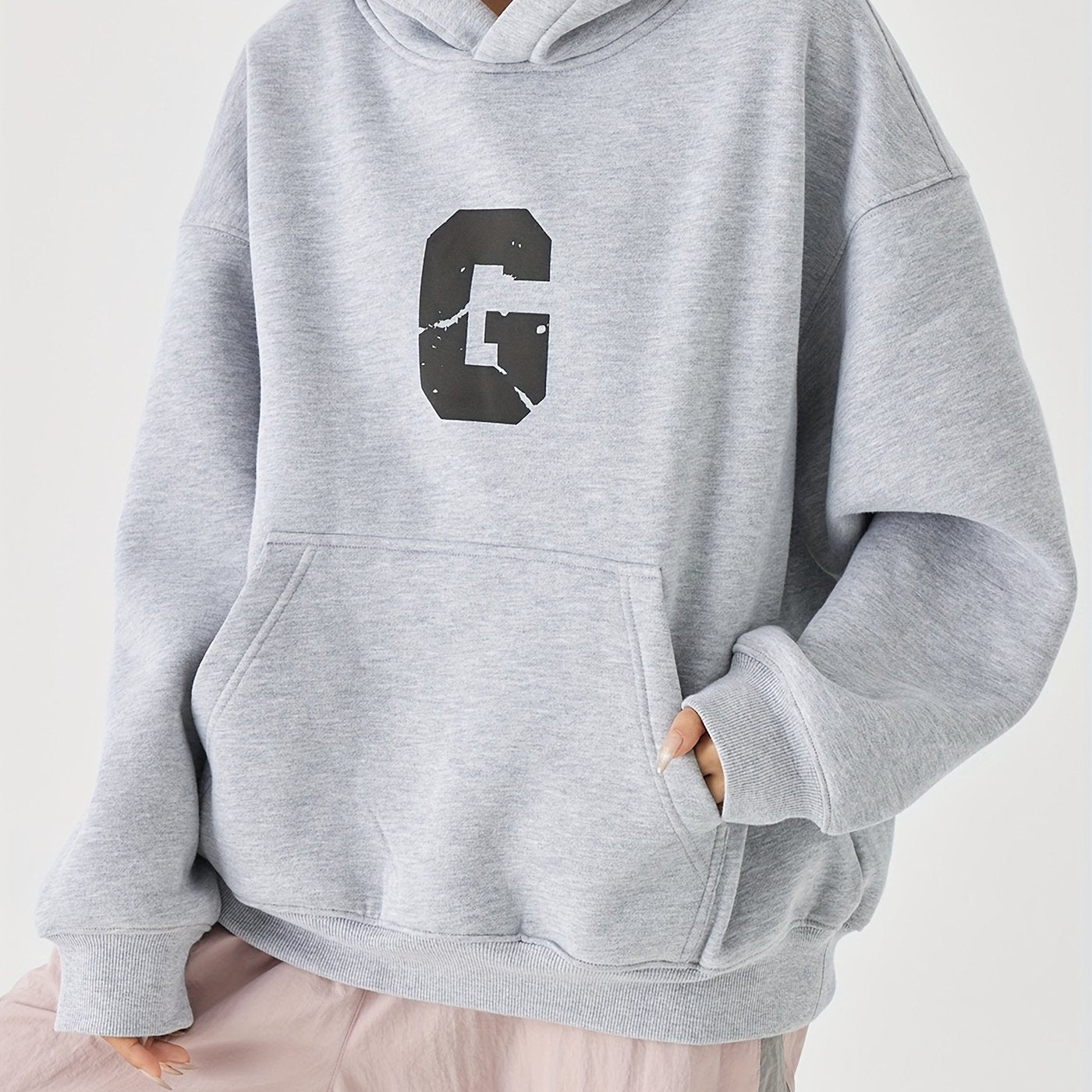 Golf Cross™ | Casual Hoodie met Contrast Letterprint Heren | Loose fit | Comfortabel katoen - Lange mouwen - Geschikt voor Herfst/Winter