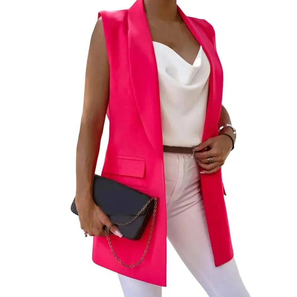 Trude | Zomerse Mouwloze Blazer Vest voor Dames - Visconte