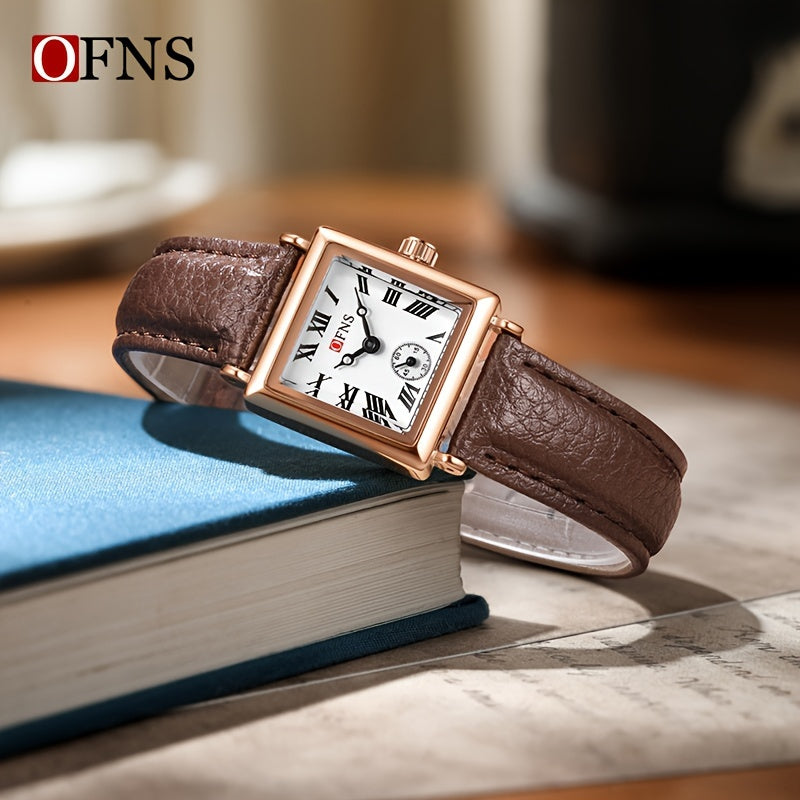 OFNS | Luxe Quartz Horloge Dames - Stijlvol Design met Analoge Display en Waterdichte Eigenschappen