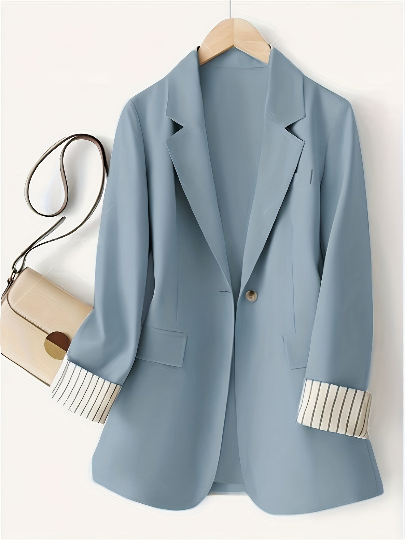Visconte | Dames Jas | Polyester, gestreept patchwork design, knopen en manchetten, all-season jacket