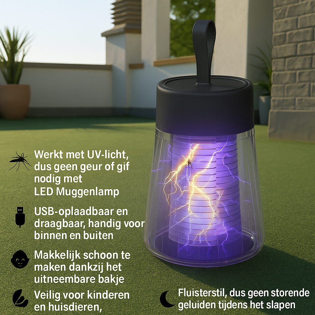 LED Muggenlamp | Krachtige Binnen & Buiten Insectenverdelger