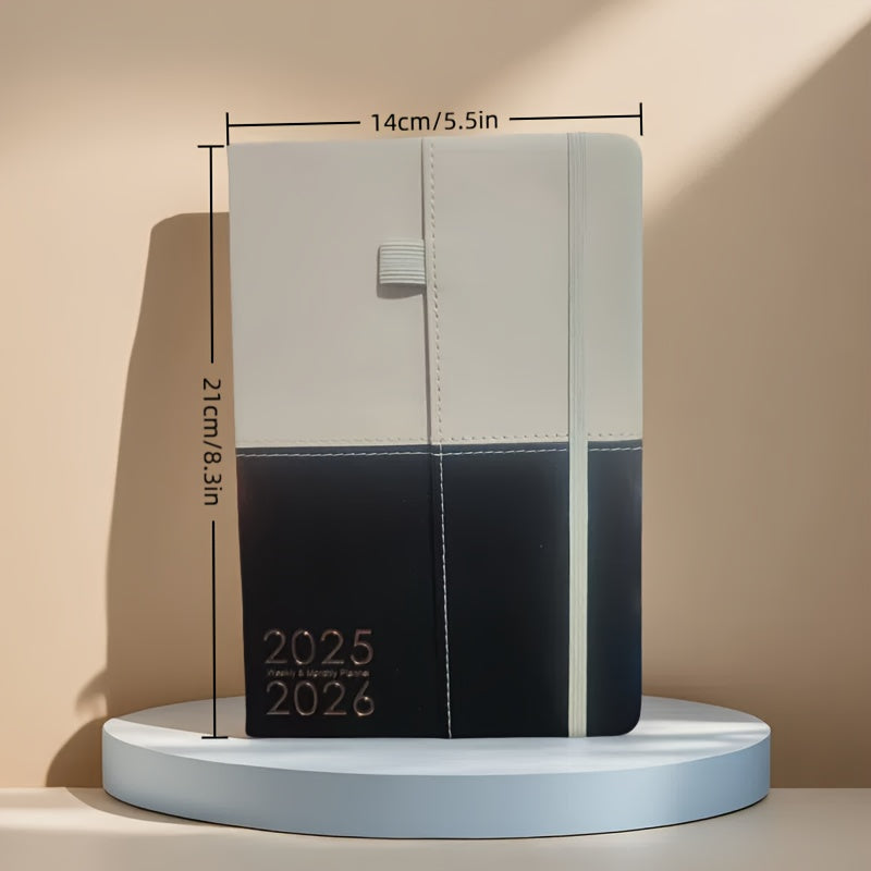 Dikke zakelijke planner 2025 | Agenda | Dagplanner met tijdschema en 365 pagina’s