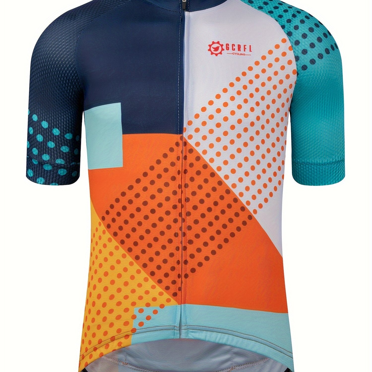 Contrastrijk patroon wielershirt | Wielerkleding | Prestatiegericht Fietsjersey