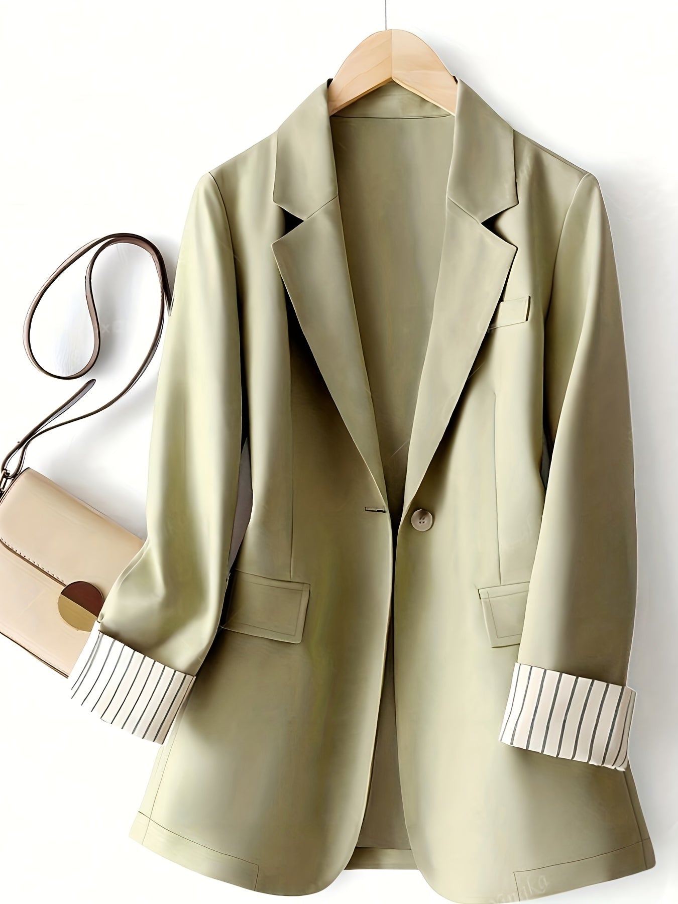 Visconte | Dames Jas | Polyester, gestreept patchwork design, knopen en manchetten, all-season jacket